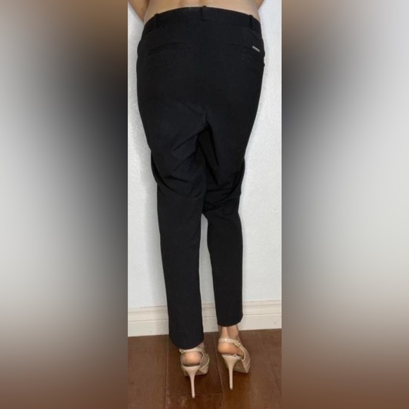 MICHAEL Michael Kors Straight Leg Trouser Pants Women's Black (8) - Picture 7 of 8
